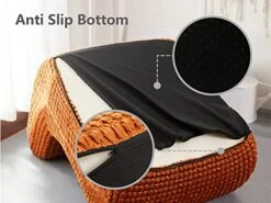 N&V Single Seated Foam Sofa, Armless Floor Sofa, One Piece High Density Foam, Removable And Machine Washable Cover, Champagne -Safavieh Furniture 51kbq4iX2pL