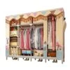 HMGGDD Cloth Wardrobe For Clothes Fabric Folding Portable Closet Storage Cabinet Bedroom Home Furniture