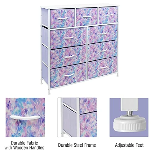 Sorbus Kids Dresser With 9 Drawers - Furniture Storage Chest Tower Unit For Bedroom, Hallway, Closet, Office Organization 4 Sorbus Kids Dresser With 9 Drawers - Furniture Storage Chest Tower Unit For Bedroom, Hallway, Closet, Office Organization - Image 4