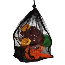 Youkang Nylon Mesh Drawstring Bag - Mesh Ditty Bag For Equipment Storage Nylon Travel Bag With Drawstring Cord Lock Closure Net Bag For Toys,Shoe,Basketball ,Golf Balls, Laundry Bag Pack Of 4 -Safavieh Furniture 51lfWqt83iL