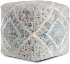 Anji Mountain Square Pouf , 22" X 22" X 17", Gray 23 Anji Mountain Square Pouf , 22" X 22" X 17", Gray -Safavieh Furniture 51lpZass7 L. AC