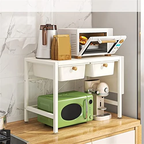 LUCBEI Microwave Oven Rack Kitchen Microwave Storage Rack, Multifunctional Household Countertop With Drawers, Oven, Electric Rice Cooker, Air Fryer Storage Rack Kitchen Storage Rack 4 LUCBEI Microwave Oven Rack Kitchen Microwave Storage Rack, Multifunctional Household Countertop With Drawers, Oven, Electric Rice Cooker, Air Fryer Storage Rack Kitchen Storage Rack - Image 4