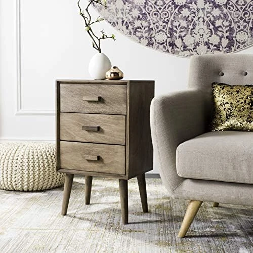 Safavieh Home Pomona Modern Black 3-drawer Chest 7 Safavieh Home Pomona Modern Black 3-drawer Chest - Image 7