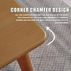 47" Dining Table Kitchen Table Dining Room Table Small Kitchen Table For Small Spaces Table Modern Home Furniture Dinner Table Rectangular (Natural) -Safavieh Furniture 51mGTS4x8RL