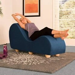 Avana Chaise Lounge Chair For Stretching And Relaxation, Maple Wood Feet, Microvelvet - Marine 15 Avana Chaise Lounge Chair For Stretching And Relaxation, Maple Wood Feet, Microvelvet - Marine -Safavieh Furniture 51mHEvhFcmL