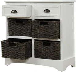 LUMISOL Console Table Sideboard Buffet, Storage Sideboard And Buffet Console Table With Two Drawers And Four Wicker Baskets For Kitchen/Living Room/Dining Room, Accent Furniture (Antique Navy) 18 LUMISOL Console Table Sideboard Buffet, Storage Sideboard And Buffet Console Table With Two Drawers And Four Wicker Baskets For Kitchen/Living Room/Dining Room, Accent Furniture (Antique Navy) -Safavieh Furniture 51mZjxczSXL. AC