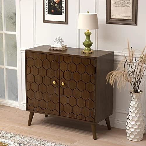 COSIEST 3-Drawer Mirrored Chest, Vintage Style Drawer Dresser With MDF Material, 26” Lx11.7” Wx28” H Wood Storage Cabinet For Bedroom, Living Room, Entry Way, Gray 7 COSIEST 3-Drawer Mirrored Chest, Vintage Style Drawer Dresser With MDF Material, 26” Lx11.7” Wx28” H Wood Storage Cabinet For Bedroom, Living Room, Entry Way, Gray - Image 7