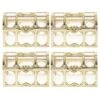 Toyvian Treasure Pirate Treasure Chest, 4pcs Plastic Pirate Treasure Chest Box Vintage Jewelry Storage Gold Plastic Chests Pirate Play Set For Boys And Girls Kids Treasure Box Prizes