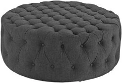 Modway Amour Fabric Upholstered Button-Tufted Round Ottoman In Azure -Safavieh Furniture 51mr3v2UDQL. AC