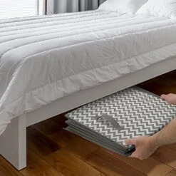 Sorbus Toy Chest With Flip-Top Lid, Kids Collapsible Storage For Nursery, Playroom, Closet, Home Organization, Large (Pattern - Chevron Gray) -Safavieh Furniture 51msTyzB2ZL