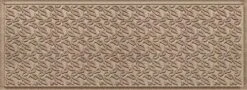 Bungalow Flooring Waterhog Door Mat, 3' X 5' Made In USA, Durable And Decorative Floor Covering, Skid Resistant, Indoor/Outdoor, Water-Trapping, Dogwood Leaf Collection, Dark Brown -Safavieh Furniture 51nGlRRyxPL. AC