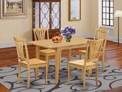 5 PcTable And Chair Set - Dining Table For Small Spaces And 4 Dining Chairs -Safavieh Furniture 51nJC3M4xKL. AC