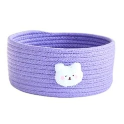 Storage Tray Cotton Rope Sundries Desktop Storage Boxes Simple Decorative Grey L