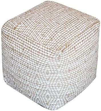 Christopher Knight Home Abella Fabric Pouf, Aqua 9 Christopher Knight Home Abella Fabric Pouf, Aqua - Image 9