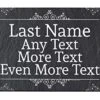 Custom Name Gifts Four Lines Your Text Doormat Welcome Mat Personalized Doormat Simulated Slate