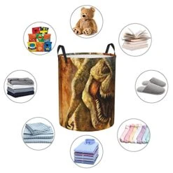 Large Laundry Hamper Collapsible Laundry Baskets Dinosaur Aggressive Wild T-Rex Dirty Clothes Hamper Waterproof Foldable Storage Bin For Toy Organizer Nursery -Safavieh Furniture 51o12ha4spL