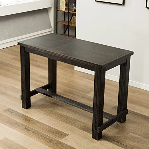 Roundhill Furniture Lotusville Antique Rectangular Wood Bar Height Dining Table 1 Roundhill Furniture Lotusville Antique Rectangular Wood Bar Height Dining Table