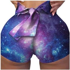 MatureGirl Sexy Sport Homewear Women Workout Print Shorts Yoga Clubwear Yoga Pants Christmas Yoga Pants For Women Plus Size (Navy, M) -Safavieh Furniture 51oCLI6aDwL. AC 1