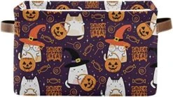 Pumpkin Cake Candy Halloween Toy Basket Canvas Collapsible Box Chest Organizer For Edroom Closet Kid's Toys Laundry 1 Pieces -Safavieh Furniture 51oIQPHtvbL. AC