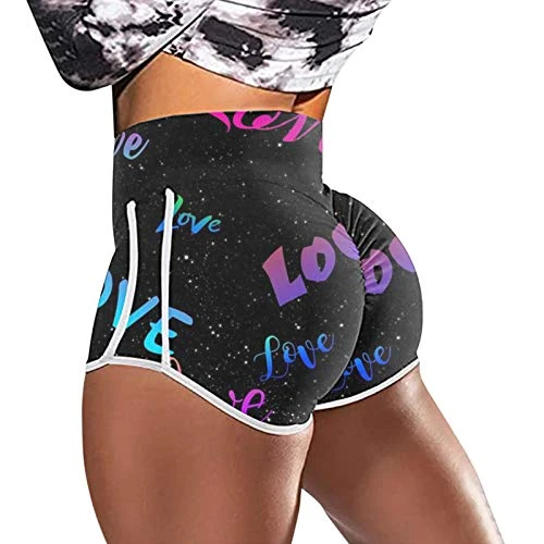 MatureGirl Pants Leggings Strethcy Stretch High Short Printing Women Yoga Waist Yoga Pants Casual Summer Shorts For Women (Multicolor, M) 2 MatureGirl Pants Leggings Strethcy Stretch High Short Printing Women Yoga Waist Yoga Pants Casual Summer Shorts For Women (Multicolor, M) - Image 2