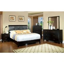 OPATHOME Bedroom-furniture-sets, Queen, Espresso