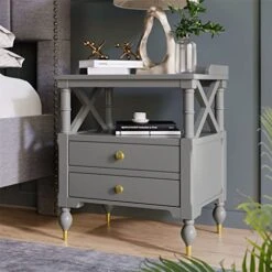 KFJBX Nightstand For Small Spaces Bedroom Contemporary 2 Drawer 10 KFJBX Nightstand For Small Spaces Bedroom Contemporary 2 Drawer -Safavieh Furniture 51oVQBz8aRL