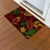 NINAMAR Door Mat Autumn Leaves - Natural Coir - 29.5 X 17.5 Inch