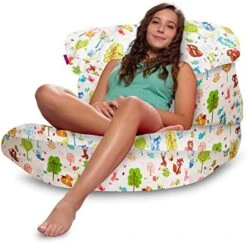 Posh Creations Structured Comfy Bean Bag Chair For Gaming, Reading And Watching TV, Laguna Lounger, Nylon - Camo Digital -Safavieh Furniture 51pYTs7VRL. AC