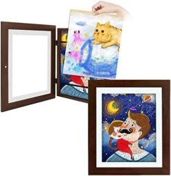ROFISH Artwork Frame Childs Picture Storage Frame Kids Art Display For Wall Document Projects Storage Case Gifts For Children, Friends (Color : Gold) -Safavieh Furniture 51pmowpxslL. AC