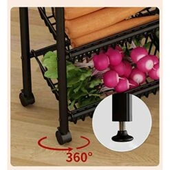 Free Standing Kitchen Storage Shelf Rack Kitchen Metal Rack Rack Floor Multi-layer Fruit And Vegetable Storage Rack Basket Trolley Storage Rack Kitchen Bakers Rack Microwave Oven Stand ( Color : 70cm -Safavieh Furniture 51pyJNiQMSL
