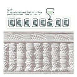 Tonja Platform Bed, Brown, Full & 13 Inch Euro Top Pocket Spring Hybrid Mattress/Pressure Relief/Pocket Innersprings For Motion Isolation/Bed-in-a-Box, Full,White -Safavieh Furniture 51qCio4jsIL