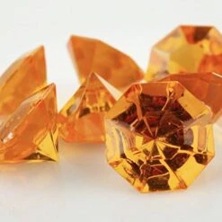 Acrylic Crystal Large Diamond Table Scatter, 1-3/8-inch, 50-Pack, 1lb Bag (Orange) -Safavieh Furniture 51qlUKgx6 L. AC