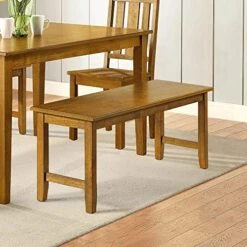 UNIIR Dining Bench, Honey Finish