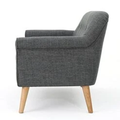 Christopher Knight Home Mariah Mid-Century Modern Loveseat, Grey -Safavieh Furniture 51rM75opAIL