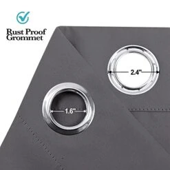 Lackout Doorway Curtains For Closet, Privacy Door Curtain Thermal Insulated Room Divider Temporary Door/Alternative Accordion Door For Kitchen Storage Room, Grey, W42 X L80 Inch, 1 Panel 6 Lackout Doorway Curtains For Closet, Privacy Door Curtain Thermal Insulated Room Divider Temporary Door/Alternative Accordion Door For Kitchen Storage Room, Grey, W42 X L80 Inch, 1 Panel -Safavieh Furniture 51rNOesNr1L