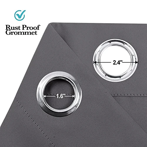 Lackout Doorway Curtains For Closet, Privacy Door Curtain Thermal Insulated Room Divider Temporary Door/Alternative Accordion Door For Kitchen Storage Room, Grey, W42 X L80 Inch, 1 Panel 3 Lackout Doorway Curtains For Closet, Privacy Door Curtain Thermal Insulated Room Divider Temporary Door/Alternative Accordion Door For Kitchen Storage Room, Grey, W42 X L80 Inch, 1 Panel - Image 3