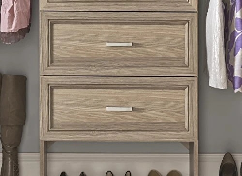 ClosetMaid SuiteSymphony Wood Drawer, Add On Accessory Shaker Style, For Storage, Closet, Clothes, X 10” Size For 25 In. Units, Natural Gray/Satin Nickel, 25" X 10" 3 ClosetMaid SuiteSymphony Wood Drawer, Add On Accessory Shaker Style, For Storage, Closet, Clothes, X 10” Size For 25 In. Units, Natural Gray/Satin Nickel, 25" X 10" - Image 3