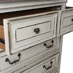 Liberty Furniture Industries Magnolia Manor 5 Drawer Chest, W38 X D19 X H54, White -Safavieh Furniture 51rk7o5ROBL