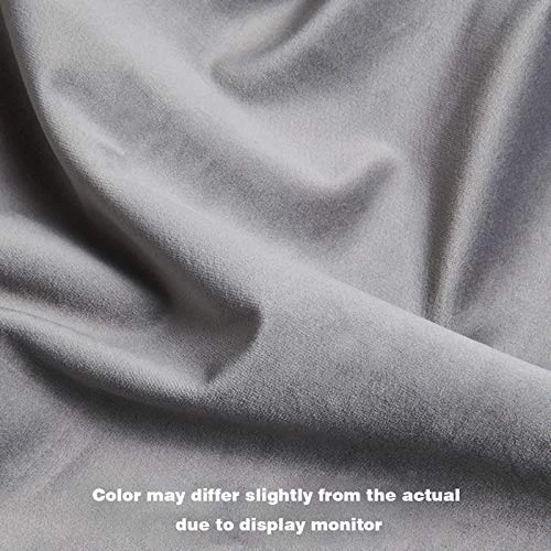 Duhome Modern Round Velvet Ottoman Footrest Vanity Stool Gray 5 Duhome Modern Round Velvet Ottoman Footrest Vanity Stool Gray - Image 5