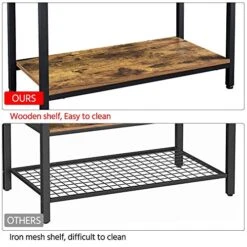 Yaheetech Kitchen Bakers Rack, Coffee Bar Station Microwave Stand With 10 Hooks And Adjustable Feet, Freestanding Utility Storage Shelf For Kitchen, Dinning Room, Living Room, Rustic Brown 9 Yaheetech Kitchen Bakers Rack, Coffee Bar Station Microwave Stand With 10 Hooks And Adjustable Feet, Freestanding Utility Storage Shelf For Kitchen, Dinning Room, Living Room, Rustic Brown -Safavieh Furniture 51sE37mTNeL