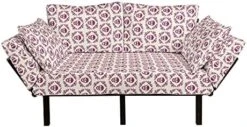 Ambesonne Striped Futon Couch, Nautical Anchors And Tape Motifs Sea Life Contrast Strips Maritime Art, Daybed With Metal Frame Upholstered Sofa For Living Dorm, Loveseat, Purple Lilac -Safavieh Furniture 51sKESmiz8L. AC