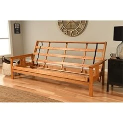 Kodiak Furniture Monterey Queen-Size Butternut Wood Futon-Linen Stone Mattress -Safavieh Furniture 51sOjw9BnKS