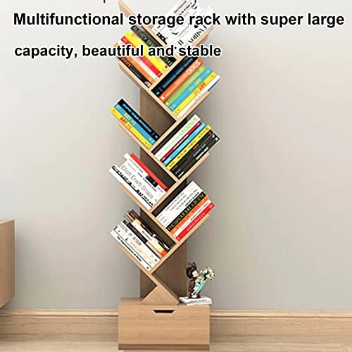 Tree Shelf, Tree Shaped Standing Shelf, Vertical Floor-to-ceiling Bookshelves, Space Saving Tree Bookshelves For Living Room Home Office Bookshelves In Office, Living Room ( Color : Wood Color , Size 2 Tree Shelf, Tree Shaped Standing Shelf, Vertical Floor-to-ceiling Bookshelves, Space Saving Tree Bookshelves For Living Room Home Office Bookshelves In Office, Living Room ( Color : Wood Color , Size - Image 2