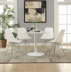 Coaster Round Dining Table In White 105261 -Safavieh Furniture 51sidGh7nCL