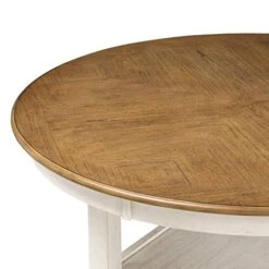 New Classic Furniture Cori 5-Piece Round Counter Dining Set With 1 Dining Table And 4 Chairs, 42-Inch, Bisque -Safavieh Furniture 51skvqkpmCL