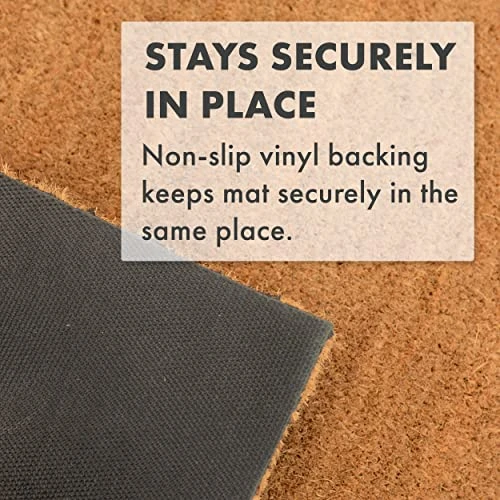 COCO MATS 'N MORE Heart Pattern Personalized - 22" X 36" Made In USA - Vinyl Backed Durable Entry Mat Natural Coir Heart Love Decorations Decor Doormat Valentine Rugs Entryway 5 COCO MATS 'N MORE Heart Pattern Personalized - 22" X 36" Made In USA - Vinyl Backed Durable Entry Mat Natural Coir Heart Love Decorations Decor Doormat Valentine Rugs Entryway - Image 5