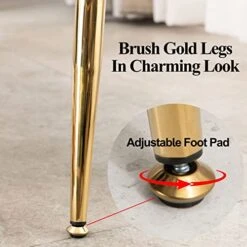 Furnimart Velvet Ottoman Bench Upholstered Tufted Bench With Padded Seat, Footrest Foot Stool With Sturdy Metal Leg, For Bedroom Living Room Entryway -Safavieh Furniture 51tFu8Ks16L