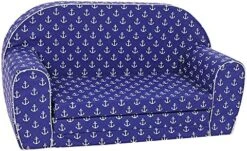 Delsit Toddler Couch & Kids Sofa - European Made Children's 2 In 1 Flip Open Foam Double Sofa - Kids Folding Sofa, Toddler Sofa Bed - Comfy Fold Out Lounge (Gray With Clouds) -Safavieh Furniture 51u67im M5L. AC