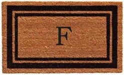 Calloway Mills 152961830S Black Border 18" X 30" Monogram Doormat, (Letter S) -Safavieh Furniture 51uBGSoThTL. AC