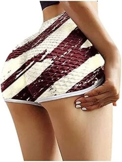 MatureGirl Running Hight Workout Pants Fitness Waist Sports Athletic Leggings Women's Yoga Yoga Pants Yoga Shorts Tight (Red, L) -Safavieh Furniture 51uJwu9SKS. AC